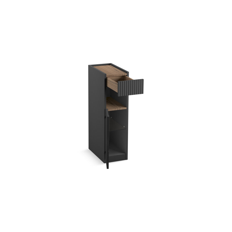 Spacity 10 In. X 35 In. Linen Tower, Dark Steel