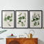 «Forest Foliage on Linen I», reproduction encadrée sur mesure de qualité supérieure - 3 pièces-438921449-438921445