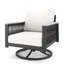 Chaise d'extérieur en métal doré avec coussin Townsend-149961571