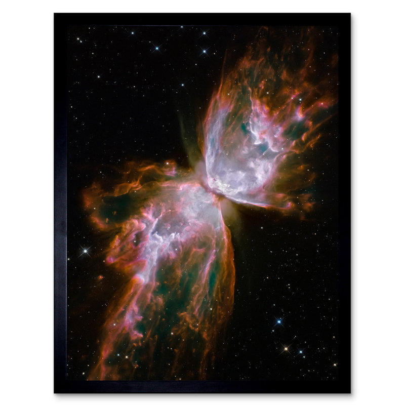 Hubble Space Telescope Celestial Butterfly Stellar Demise - Single Picture Frame Print