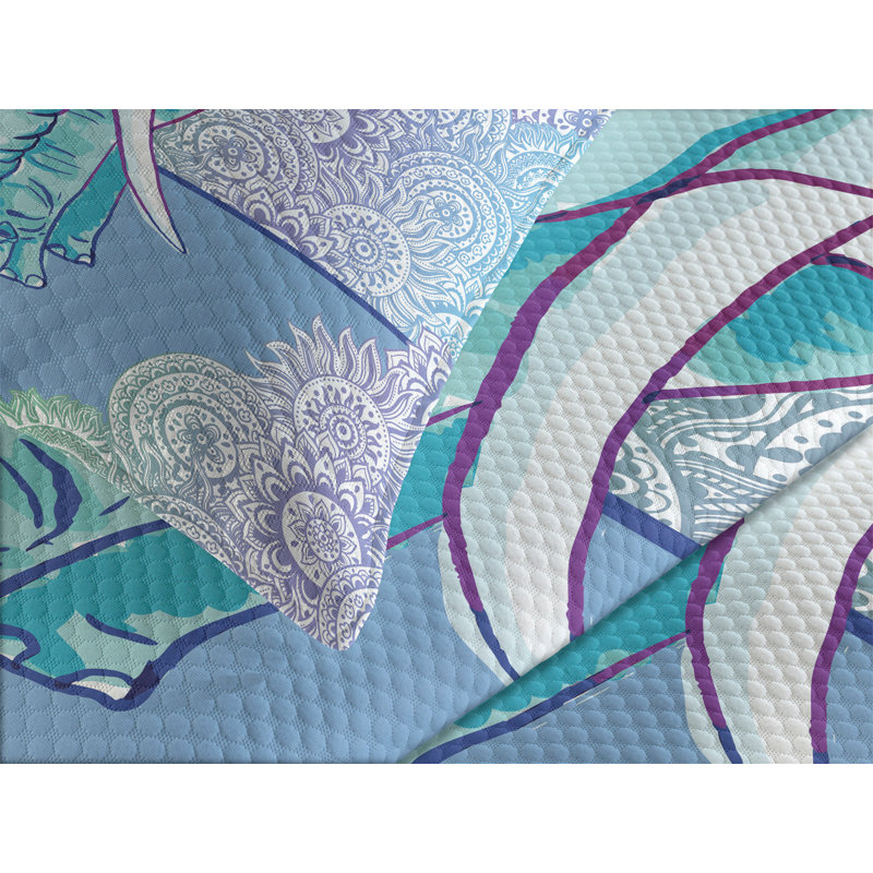 Ambesonne Animal Bedspread, King Bedspread + 2 Standard Shams