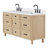 Ariel Monroe 67 Inch Double Rectangular Sink Bathroom Vanity With Quartz Countertop-105988826