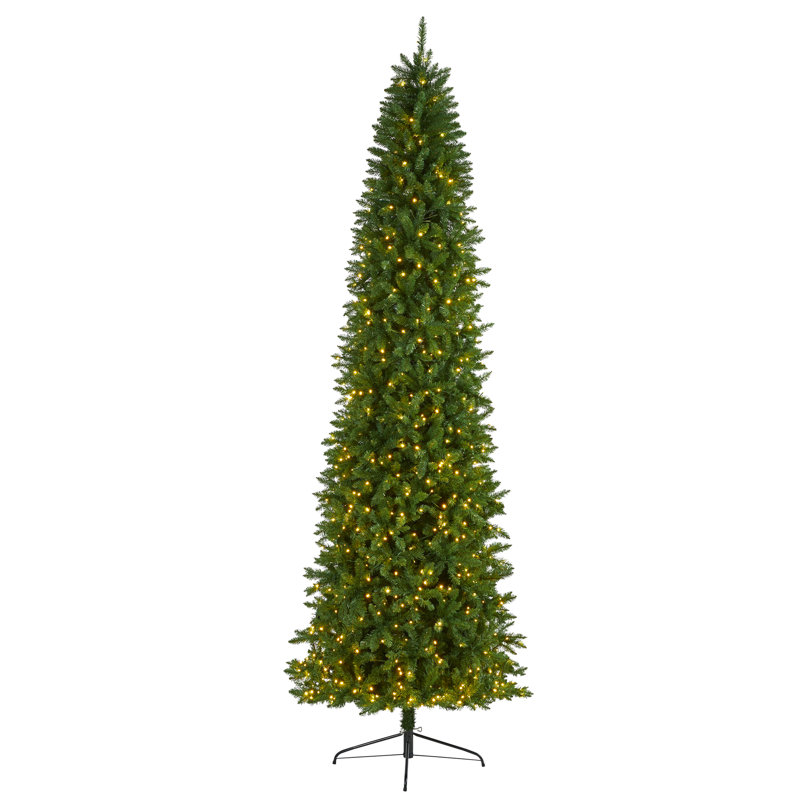Lighted Artificial Pine Christmas Tree, 11' H