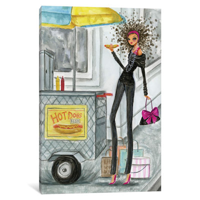 NYC Hot Dog by Bella Pilar - No Frame Painting on Canvas