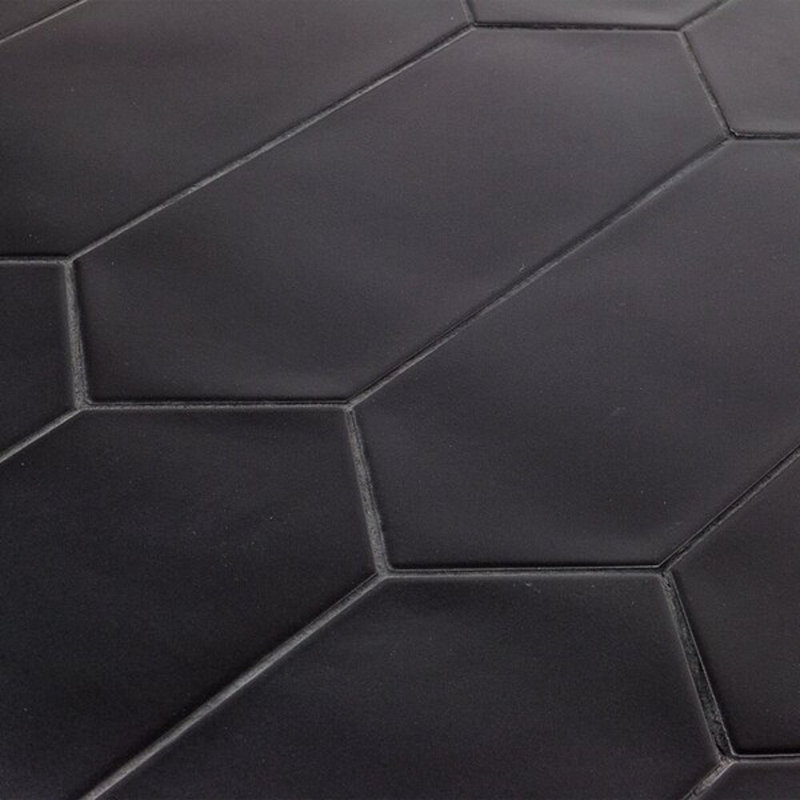 Aliante 4x12 Picket Matte Concrete Look Porcelain Tile, Black