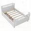 Lit simple en bois à profil bas avec rails-412009775-412009773