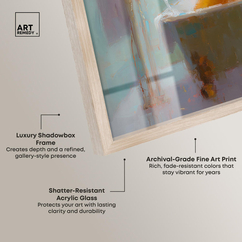 Art mural Bubble Trouble Shadowbox, H 17 po x l 17 po, Crème, crème