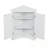 Bathroom corner Storage Cabinet with 2 Doors and Adjustable Shelves-1100304114
