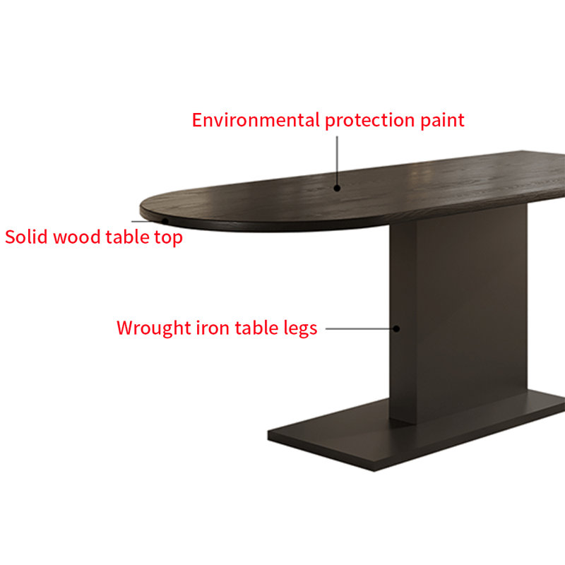Ensemble de table à manger en bois massif de style français rétro., H 29,5 po x L 78,7 po x l 31,4 po