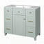 Meuble-lavabo vert 36 po avec lavabo en céramique