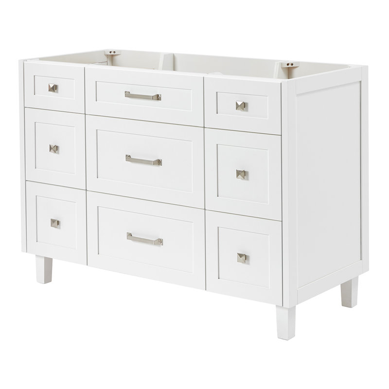 ARIEL Monroe 48 Single Bathroom Vanity Base Only, White