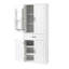 Armoire de salle de bain avec portes et tiroir - Blanc-982203854