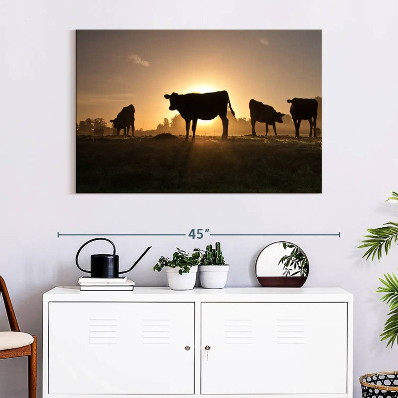 Cow Silhouettes, 26" H x 39" W