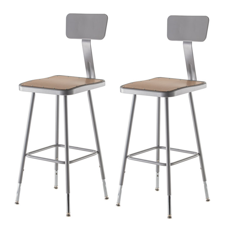 Tabouret de laboratoire à hauteur ajustable, 25" - 33"