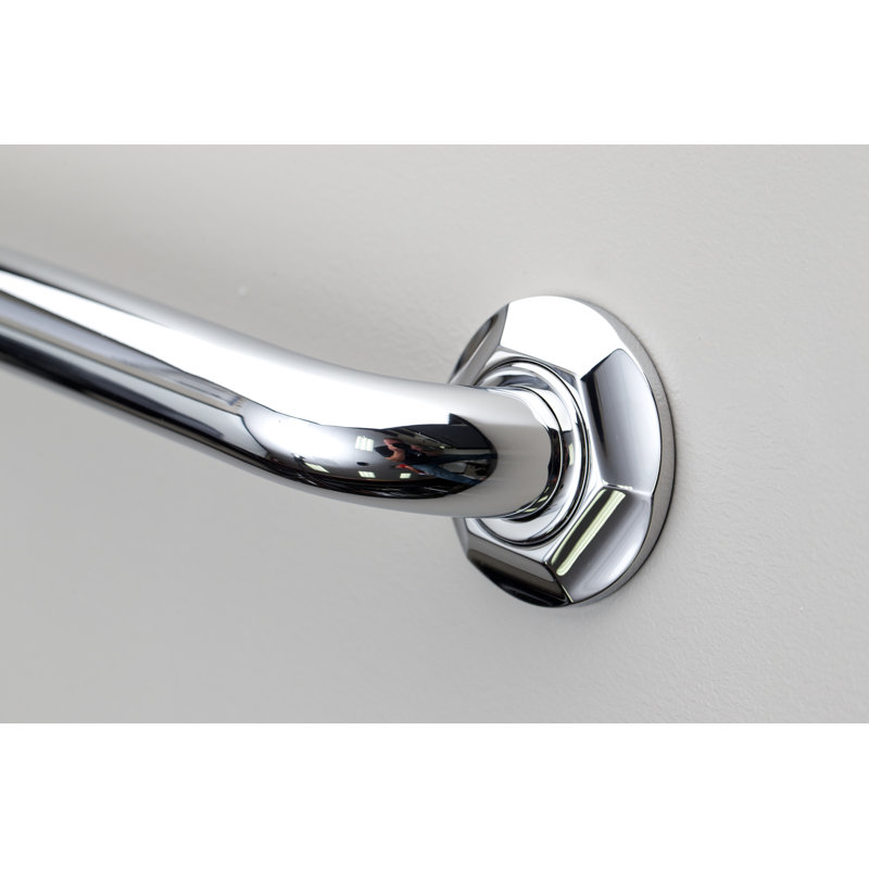 Metropole Grab Bar, 12" W, Polished Chrome