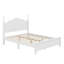 Lit plateforme en bois de style rétro avec support en lattes de bois-70188273-70188272