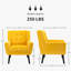Ensemble de 2 fauteuils capitonnés rembourrés à dossier large-1460379002