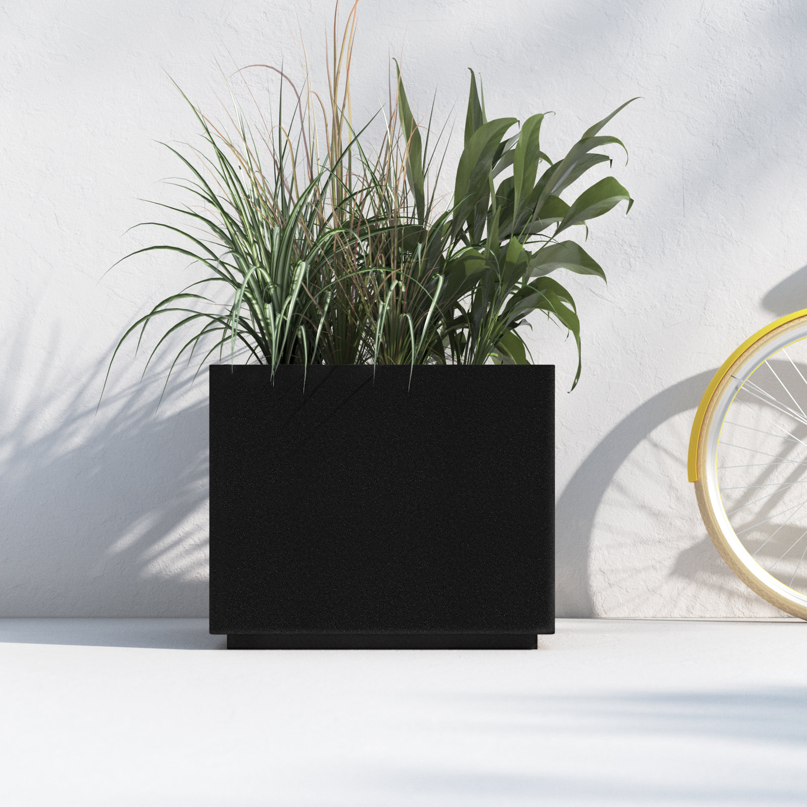 Gita 23" Planter Box, Black