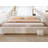 King/ Queen Size Cozy White Boucle Upholstered Bed Frame with Wood Support For Bedroom-931999024