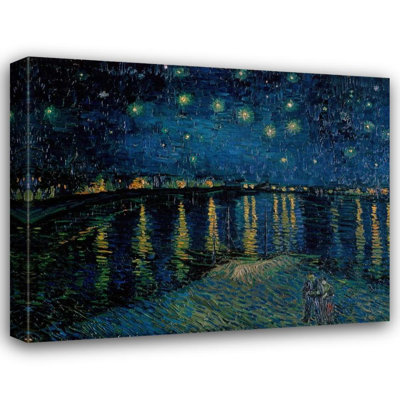 Art sur toile tendu avec la galerie Lark Manor ™ Van Gogh, Vincent: Starlight Over the Rhone