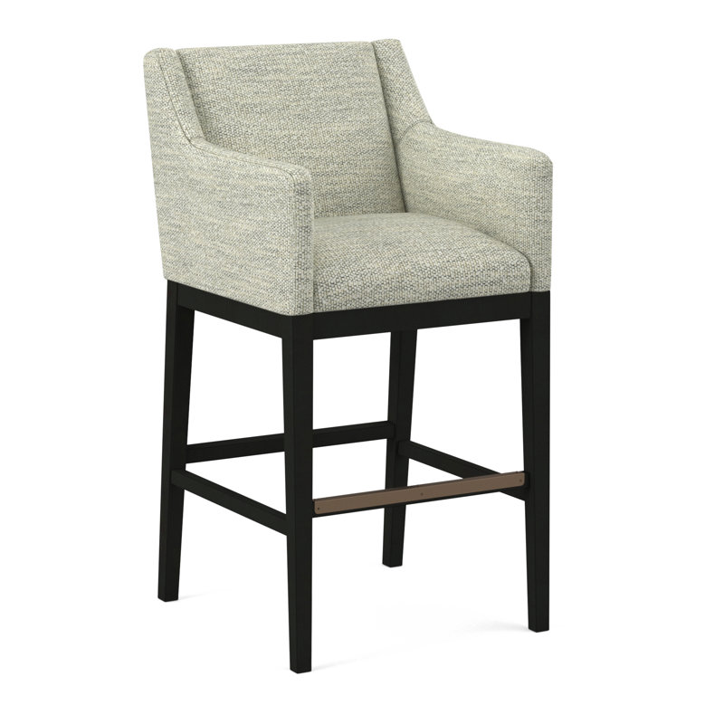 Upholstered Stool, 61698-88, Black