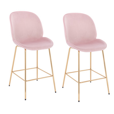 Tabouret Archelaus Concept avec revêtement en velours