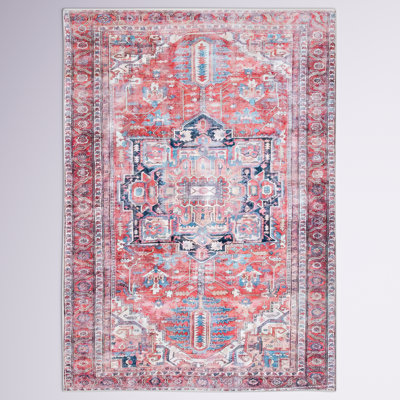 Tapis oriental rouge / bleu marine Adele