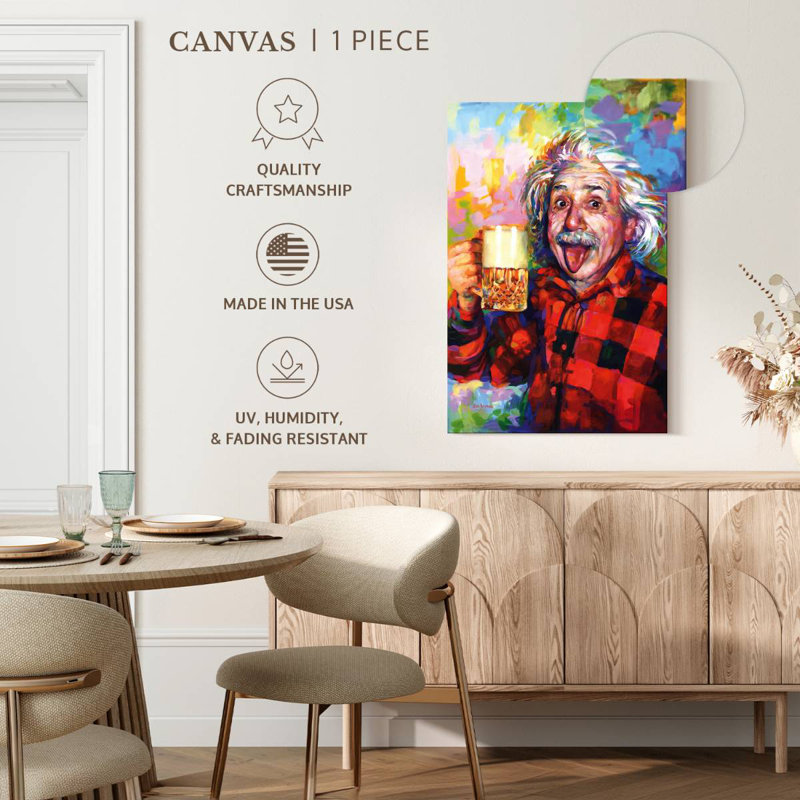 Einstein Good Vibes seulement, H 48 po x l 32 po
