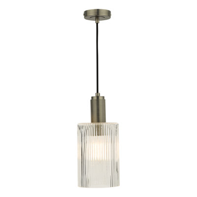 Nikolas 1LT PENDANT CW CYLINDER GLASS