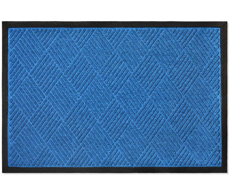 Paillasson Zoeey, Bleu, L 24 po x L 36 po
