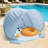 Tiny Land One-Stop Beach Toy & Tent Set - Light Blue Gingham-124797342