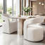Fauteuil moderne rembourré avec dossier ouvert Hector