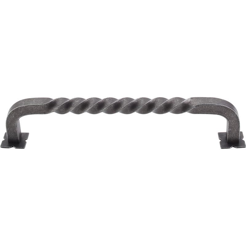 Twist 7" Center to Center Bar pull, 7" Center to Center, Patina Black