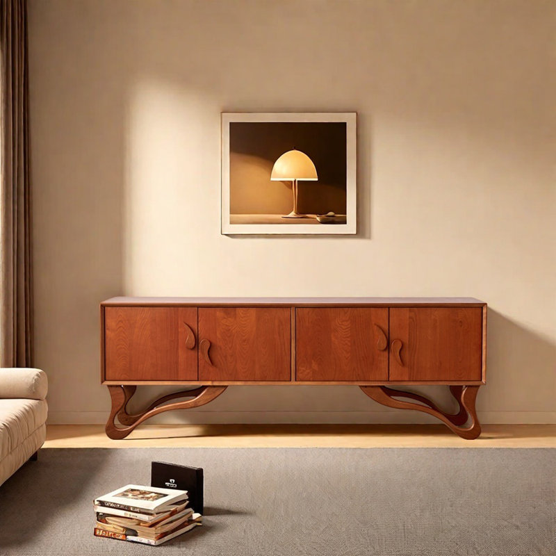 Retro style creative handle TV stand