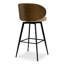 Swivel Upholstered Stool with Metal Frame-402638804-402636842