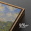 Impressionniste impression de forêt au bord du lac, ensemble de 2 œuvres d'art sur toile encadrées-130988862-130988861