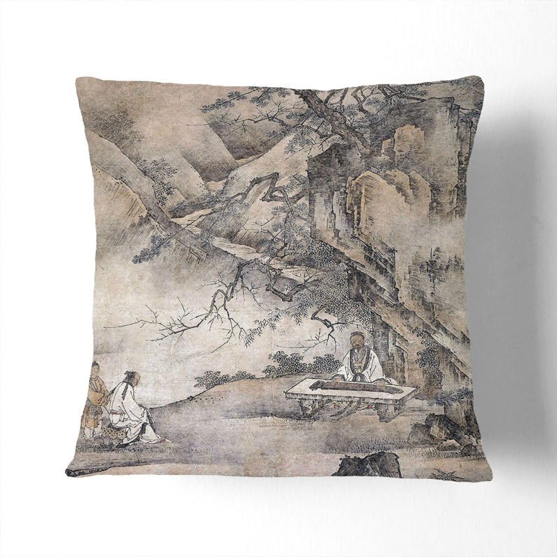 Floral Square Throw Cushion, 40 x 40 cm