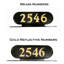 Emerson Aluminum Post Mounted Mailbox with Personalized Number Plate-38488721-38488719