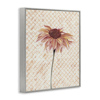 Tournesol sur giclée encadrée, par Cady