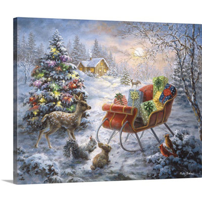 « Tis the Night Before Xmas », reproduction d'art sur toile tendue
