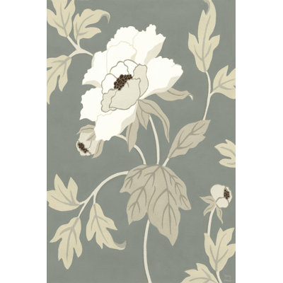 Peony Elegance I by Nancy Slocum - Wrapped Canvas Painting