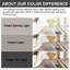 Table d'appoint moderne en acier inoxydable