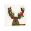 Deer, Candy Cane Wreath by Fab Funky - Painting on Canvas-532802414-406365568