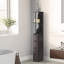 Armoire d'entrée, armoire de rangement pour salle de bain, tour à linge autoportante avec tablette à 2 niveaux et tiroirs, rangement de plancher étroit-1660554757
