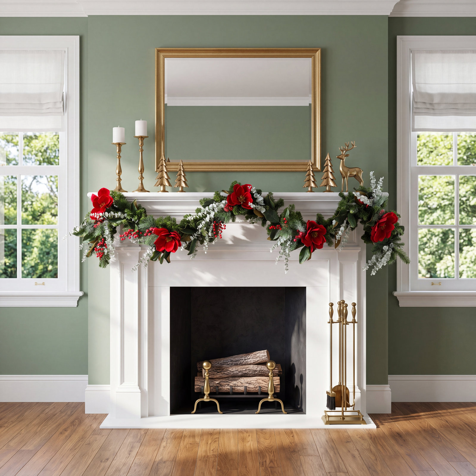 Lingel 108" Magnolia Christmas Garland