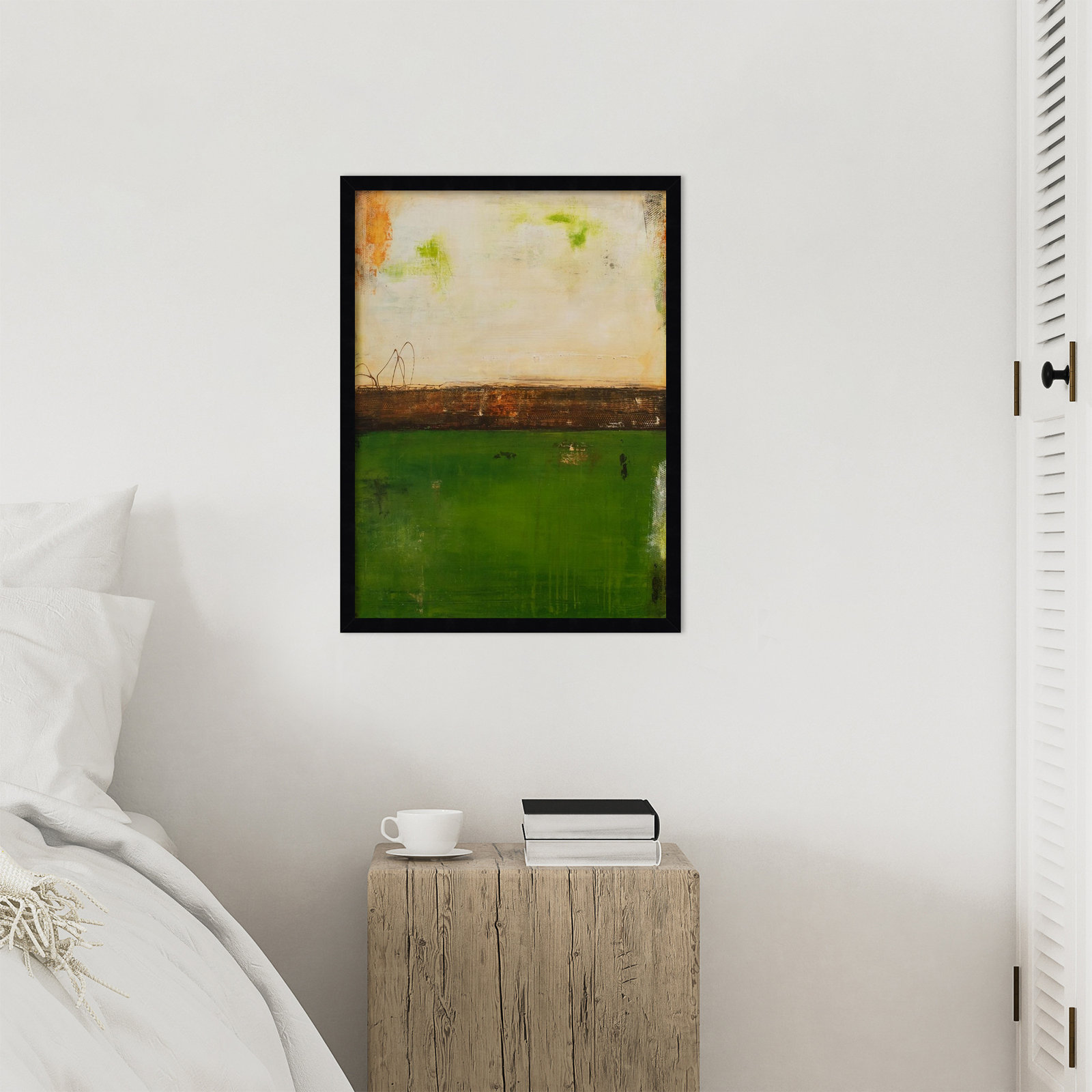 Forest Hill Trail by Mauro Wood Framed Wall Art Print, Black, 25" H x 19" W