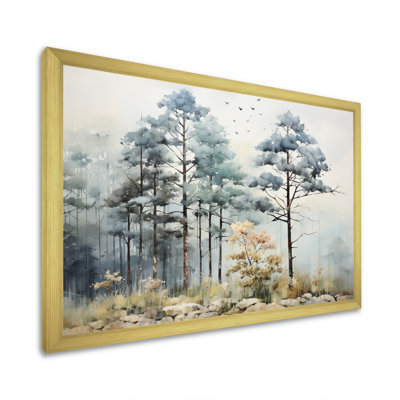 «Tonalis Whispering Pines Pointillism III», reproduction sur toile