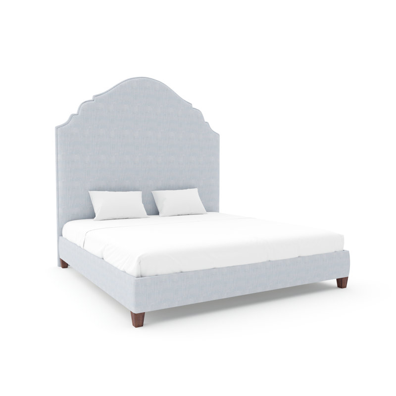 Hamilton Upholstered Bed, Maestro Ultra Performance Burlap, Queen, Rich Tobacco
