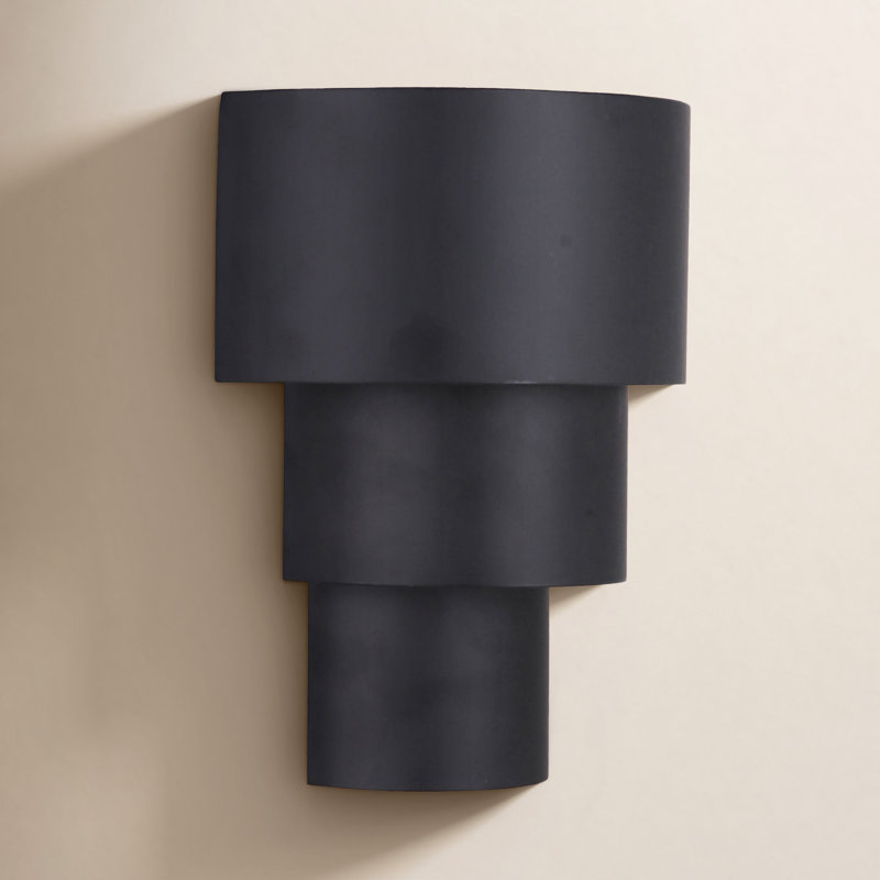 Outdoor Pocket Lantern LED Wall Light, Black, 8.5'' x 11''