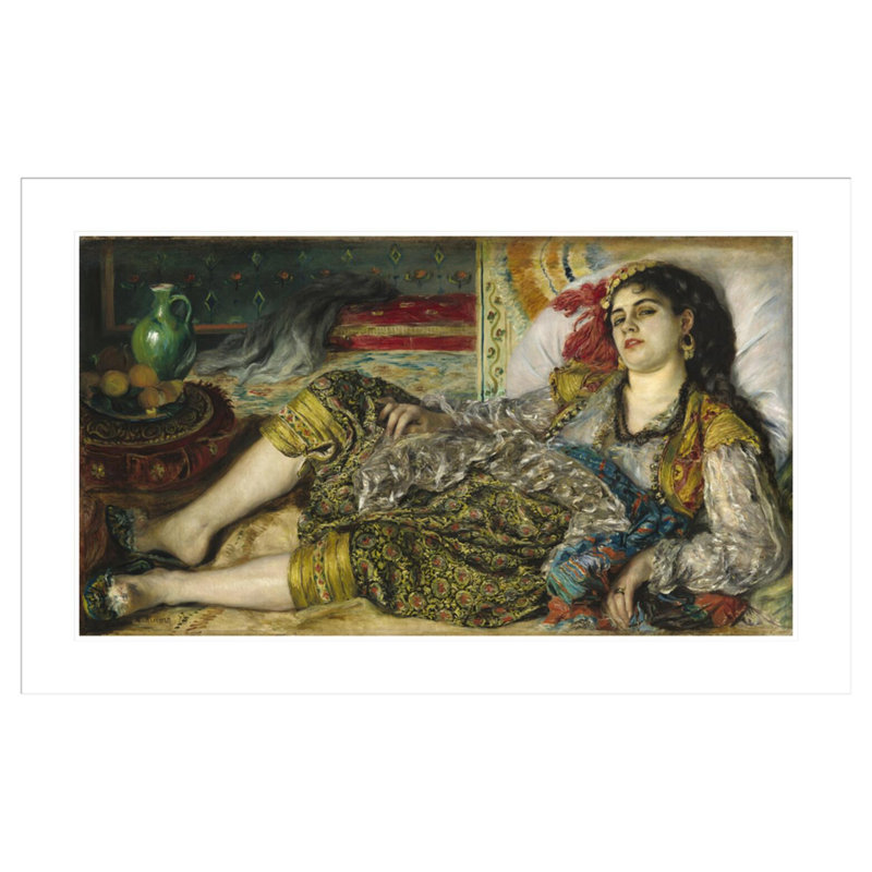 «Odalisque» par Pierre-Auguste Renoir, impression giclée encadrée, H 26,54 po x l 41,5 po